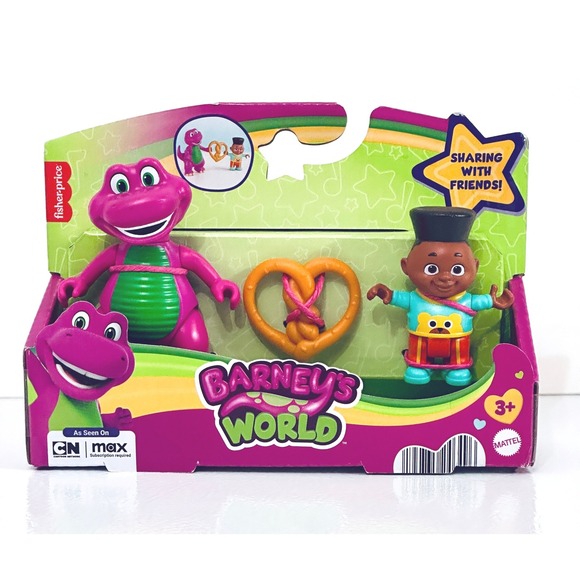 Fisher-Price Other - Fisher Price Barney's World Sharing With Friends Toy Figure Set Mattel